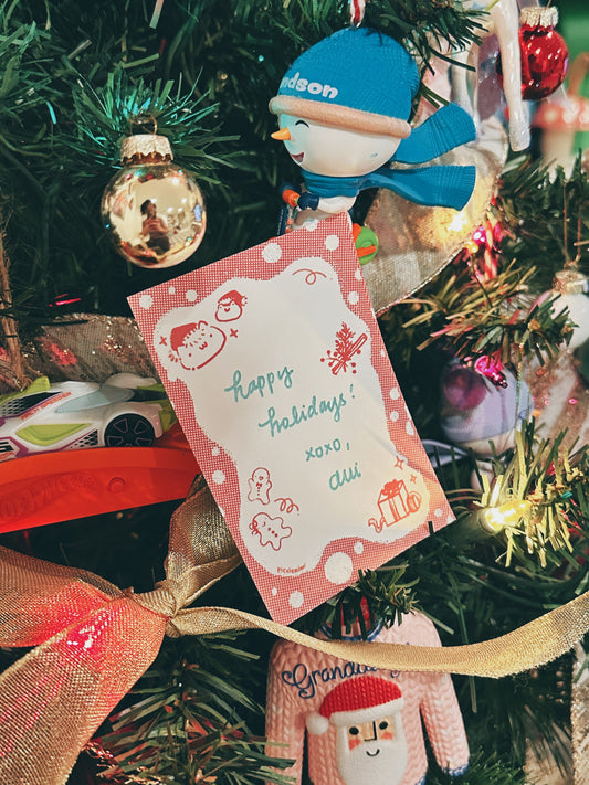 Happy Holidays 🎄 Free Christmas Gift Note Printable