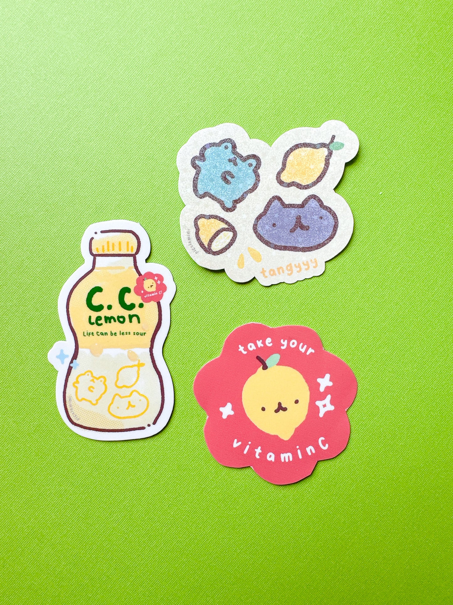 Lemon Vitamin C Vinyl Sticker