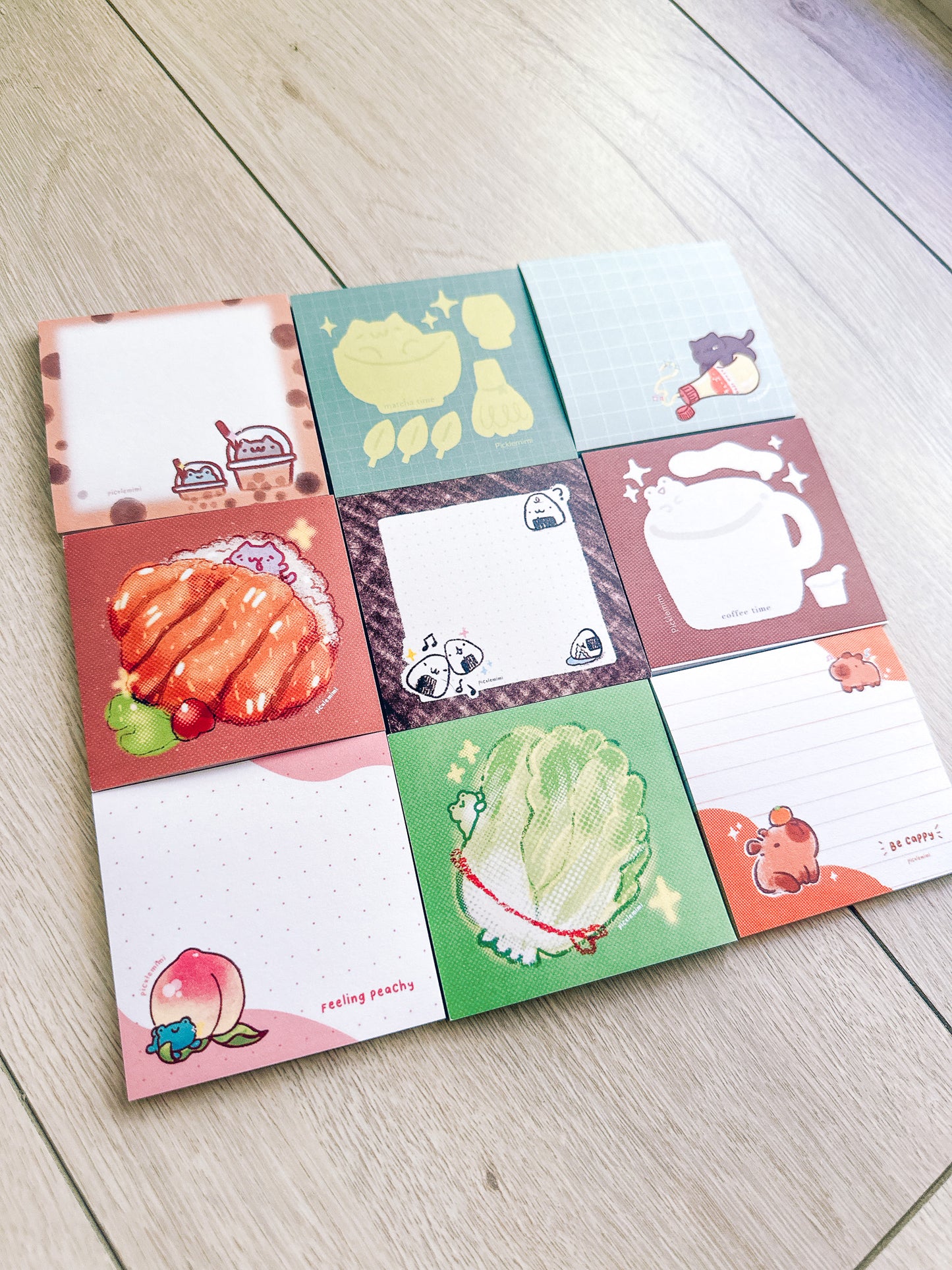 Matcha Cat Post-it Notes