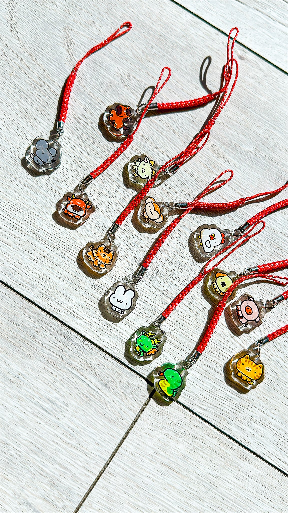 Zodiac Animal Mini Phone Charm - Year of the Cat (vietnamese)