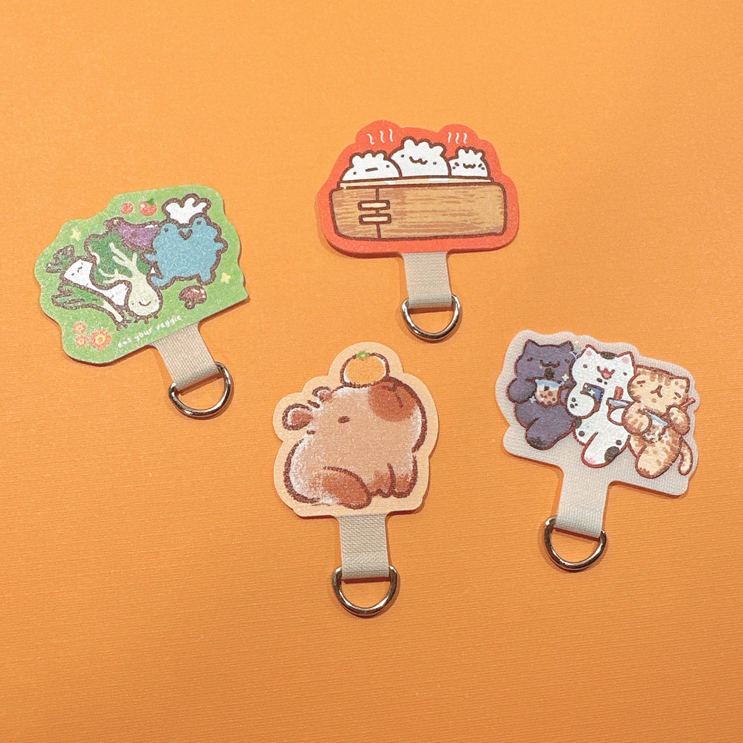 Veggie Frog Cell Phone Strap Attachment