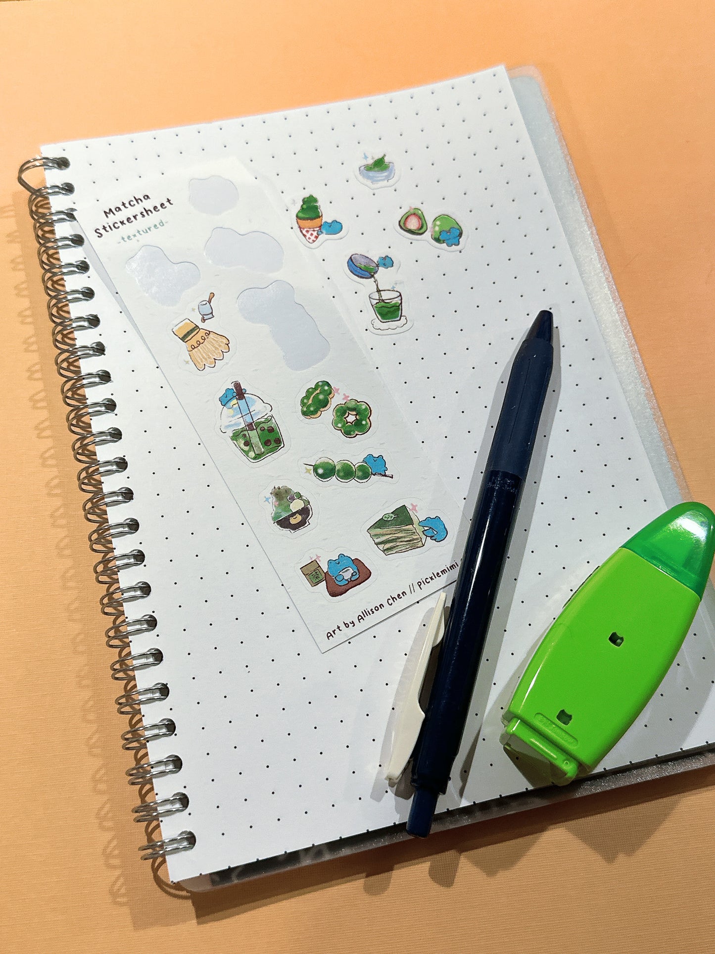 Matcha Textured Stickersheet