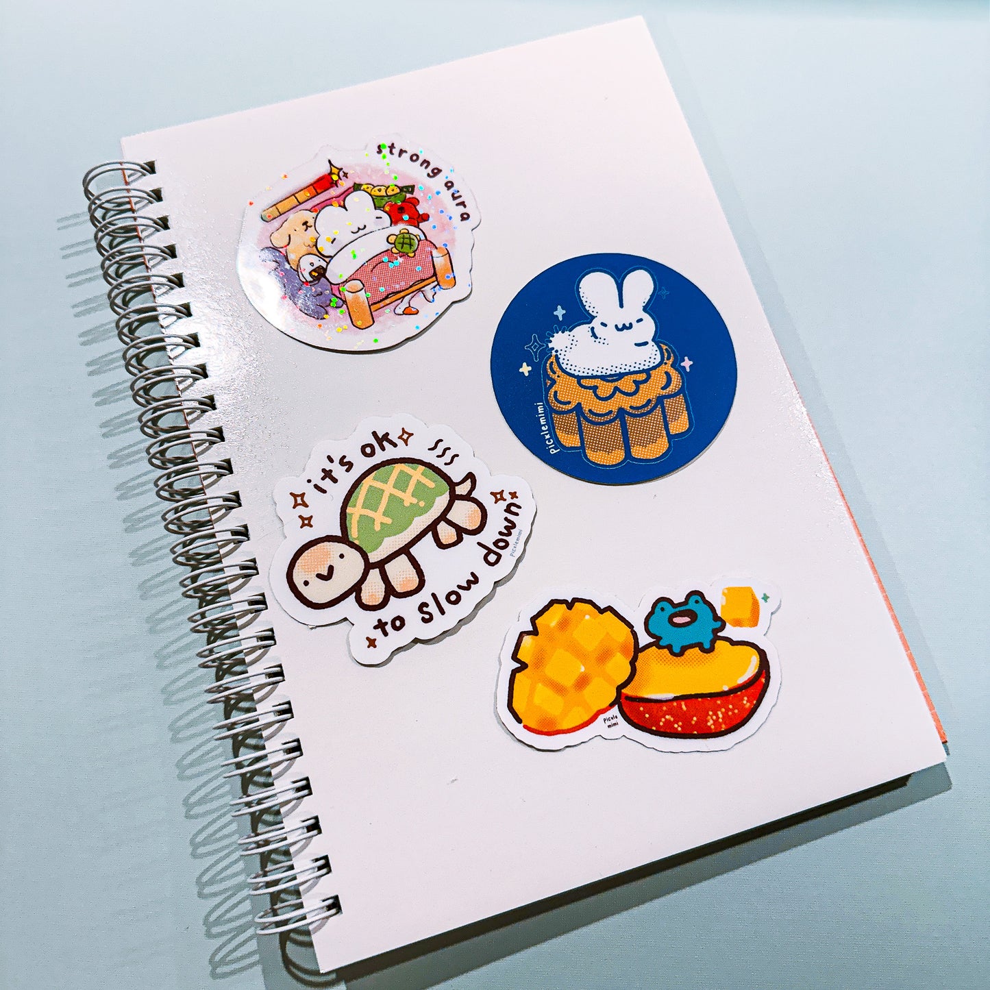 Reusable Sticker Book - Coffee Frog