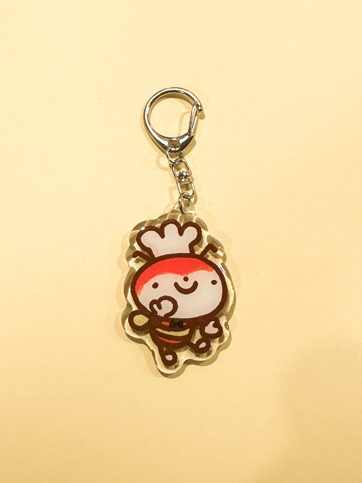 Red Bee Fast Food Acrylic Keychain