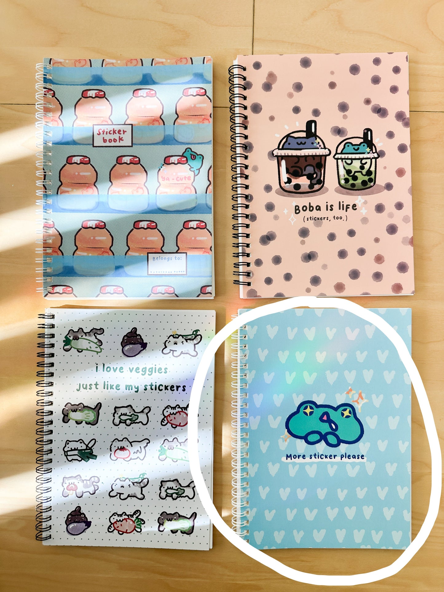Yogurt Drink Resuable Stickerbook