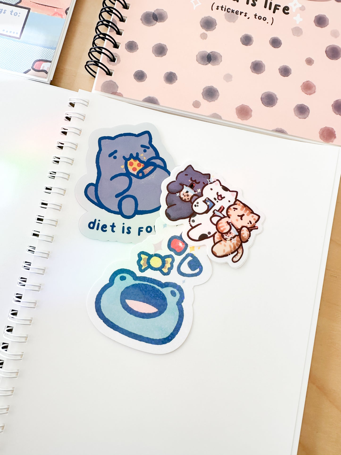 Yogurt Drink Resuable Stickerbook