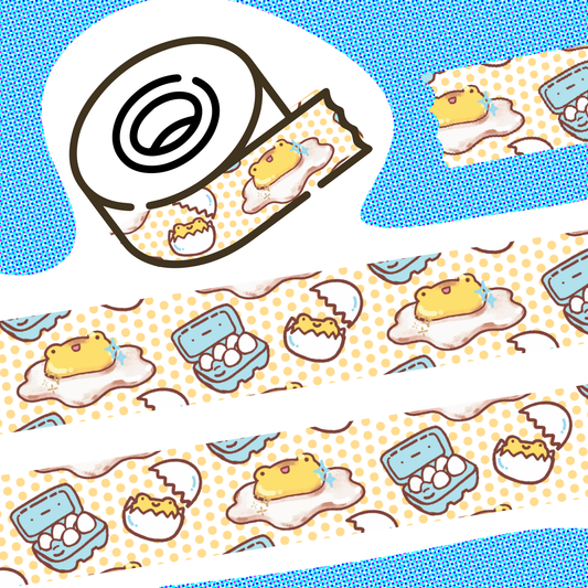 Egg Yolk Frog Washi Tape - 15mm