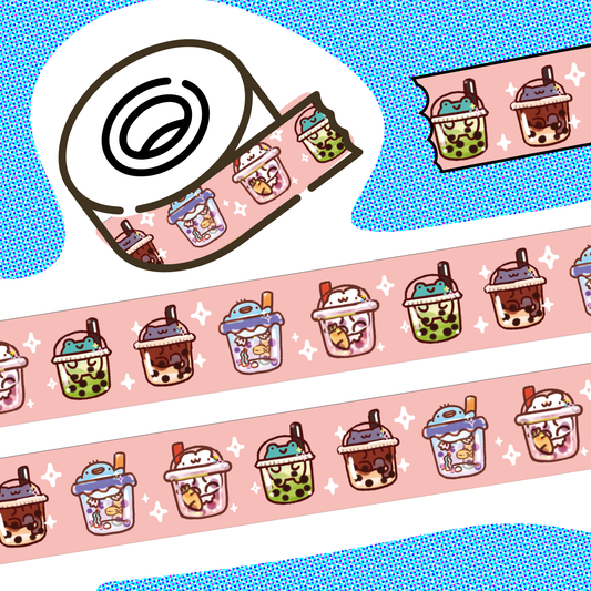 Boba Friends Washi Tape - 15mm