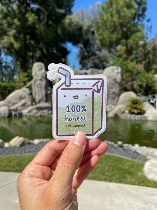 Honest Juice Box Vinyl Sticker