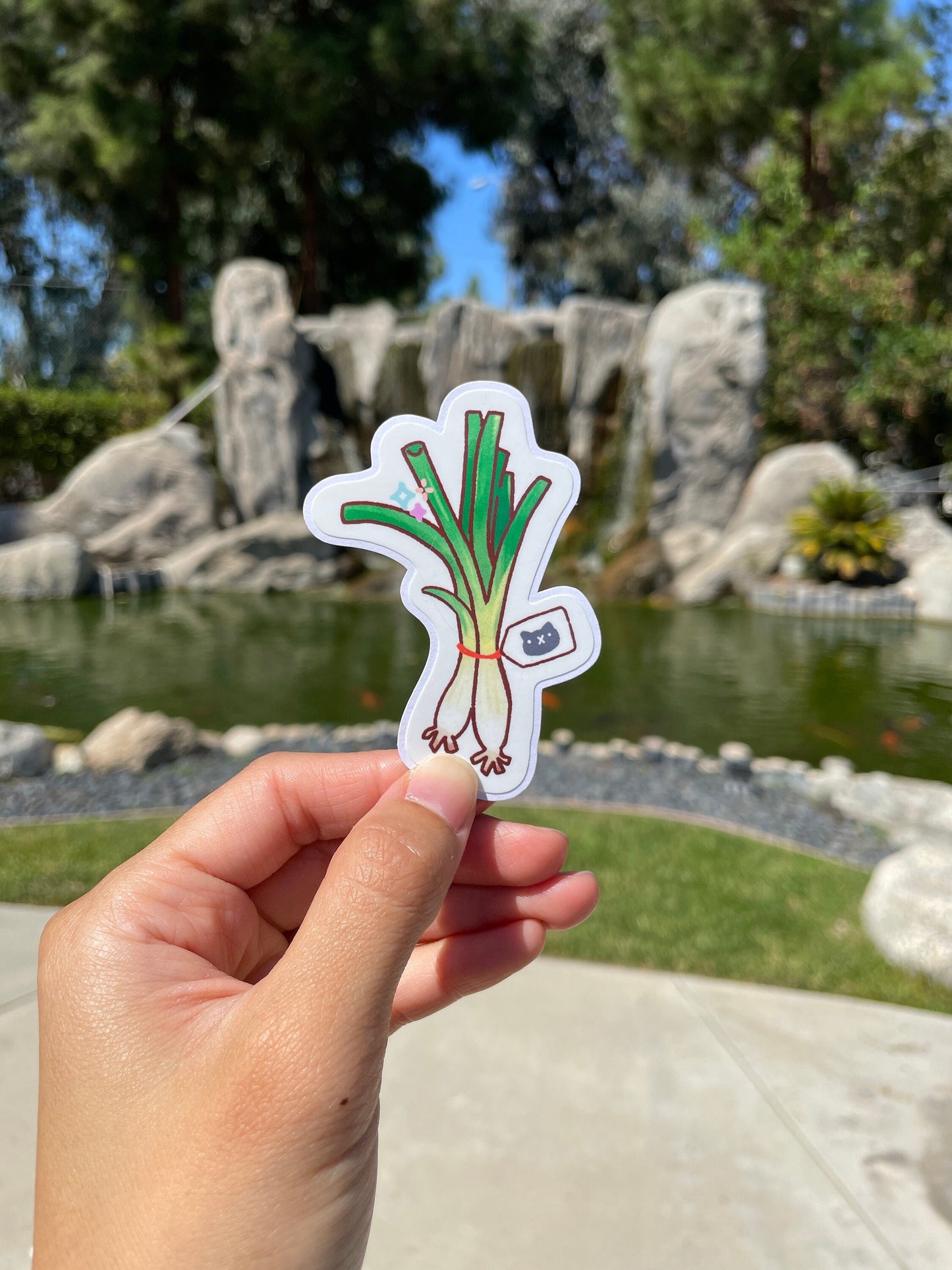 Negi Green Onion Vinyl Sticker