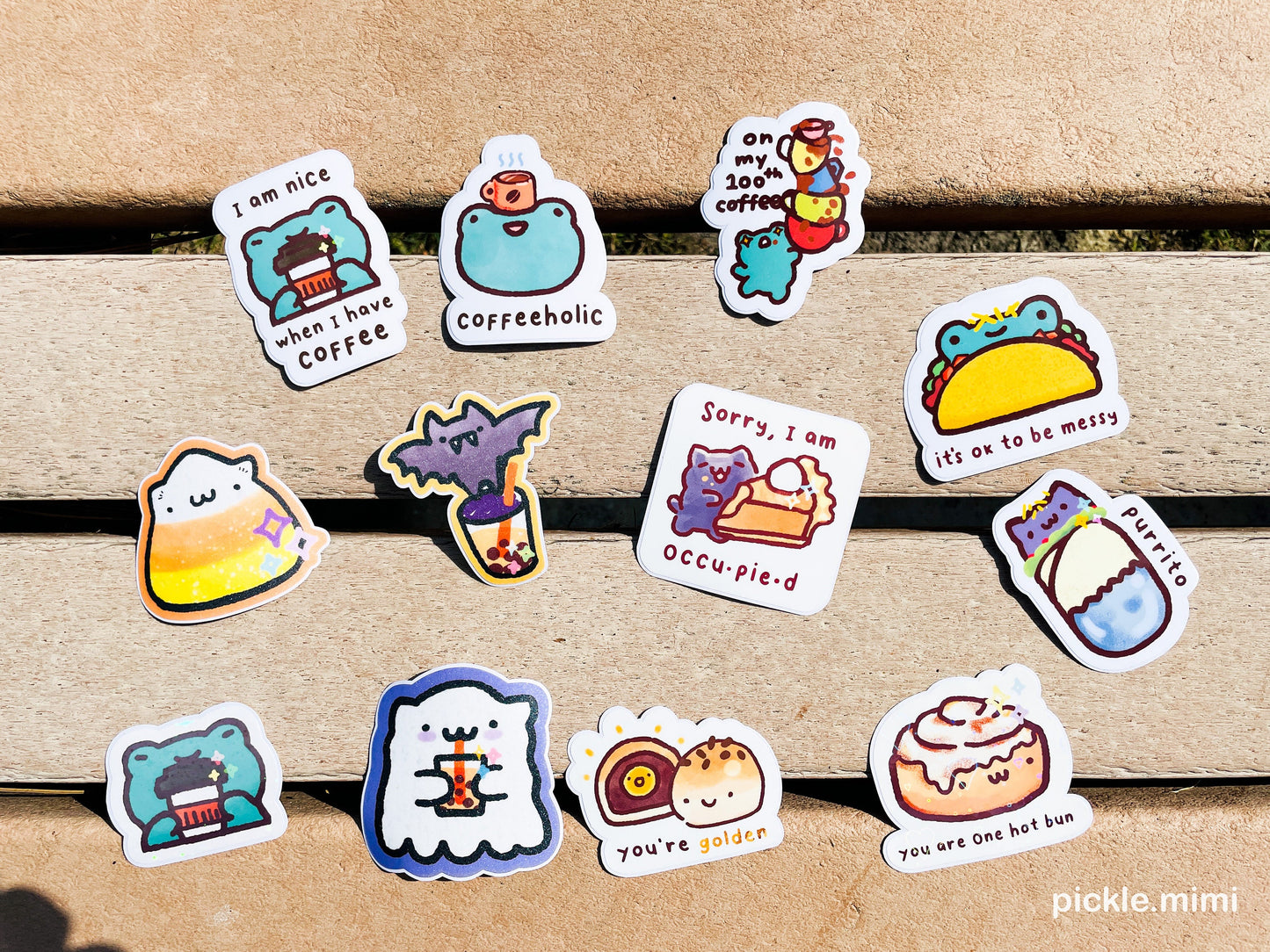 Pumpkin Pie Cat Vinyl Sticker