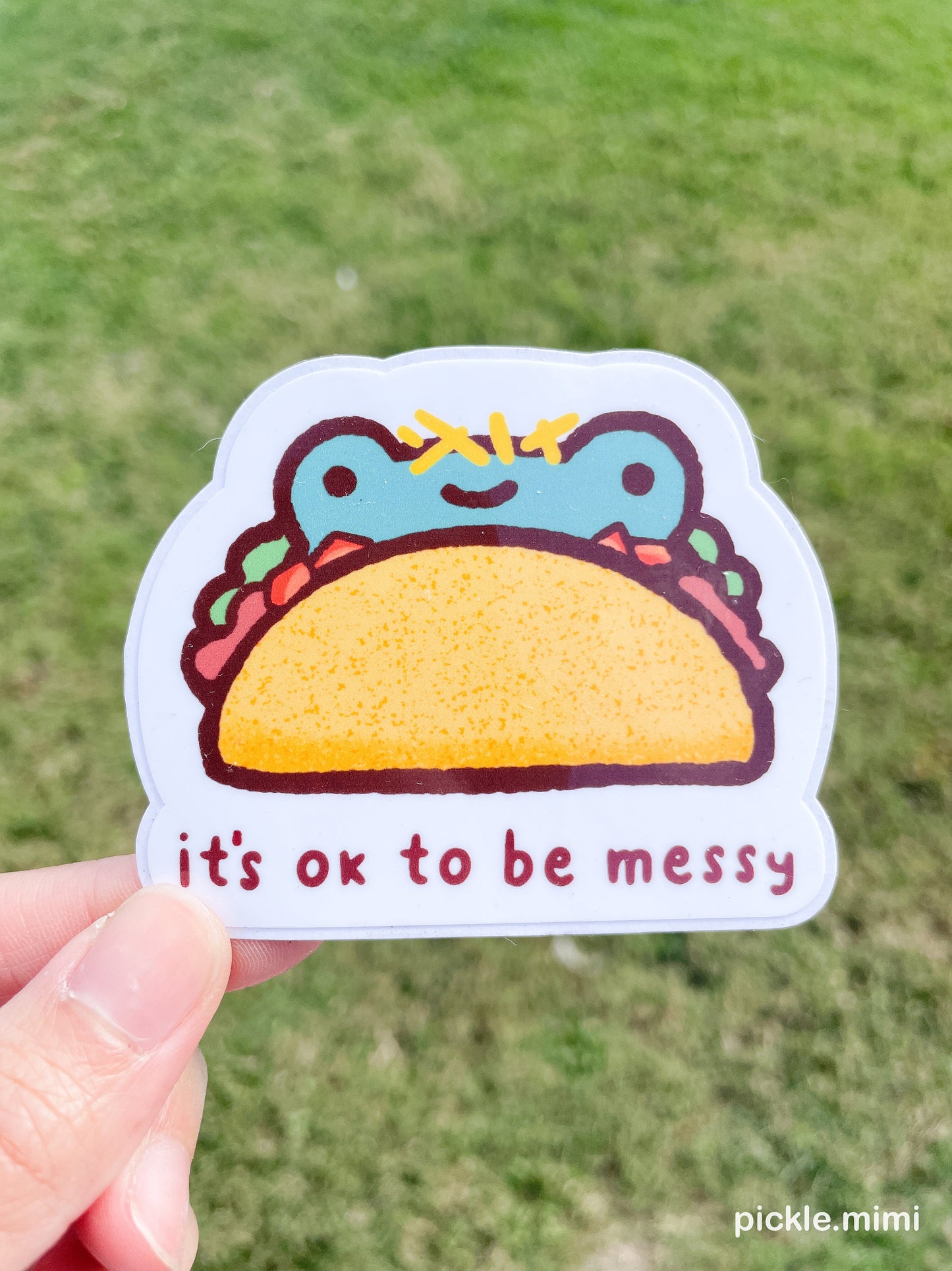 Taco Frog Vinyl Sticker