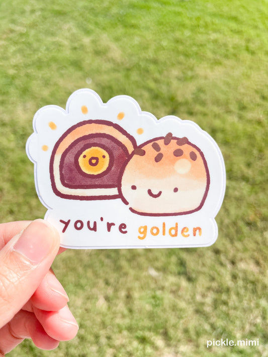 Egg Yolk Vinyl Sticker
