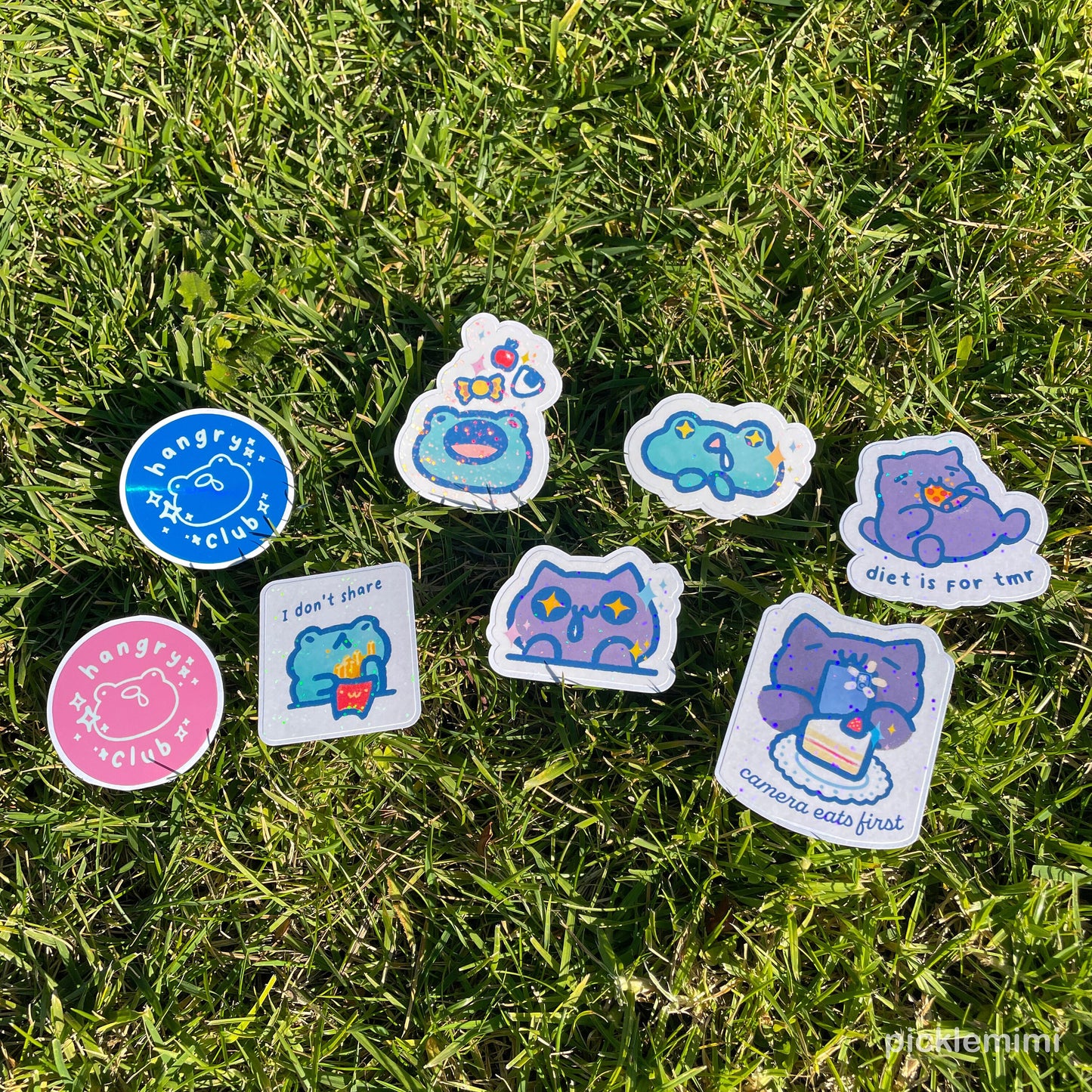 Hangry Club Vinyl Sticker - Blue
