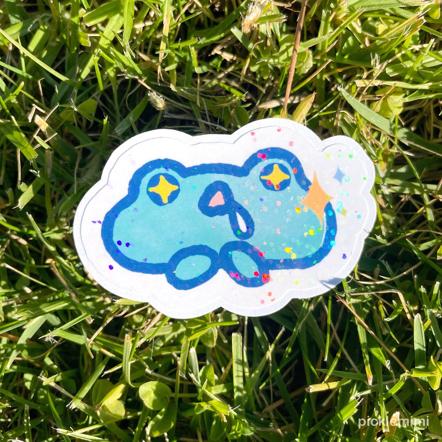 Foodie Frog Vinyl Sticker