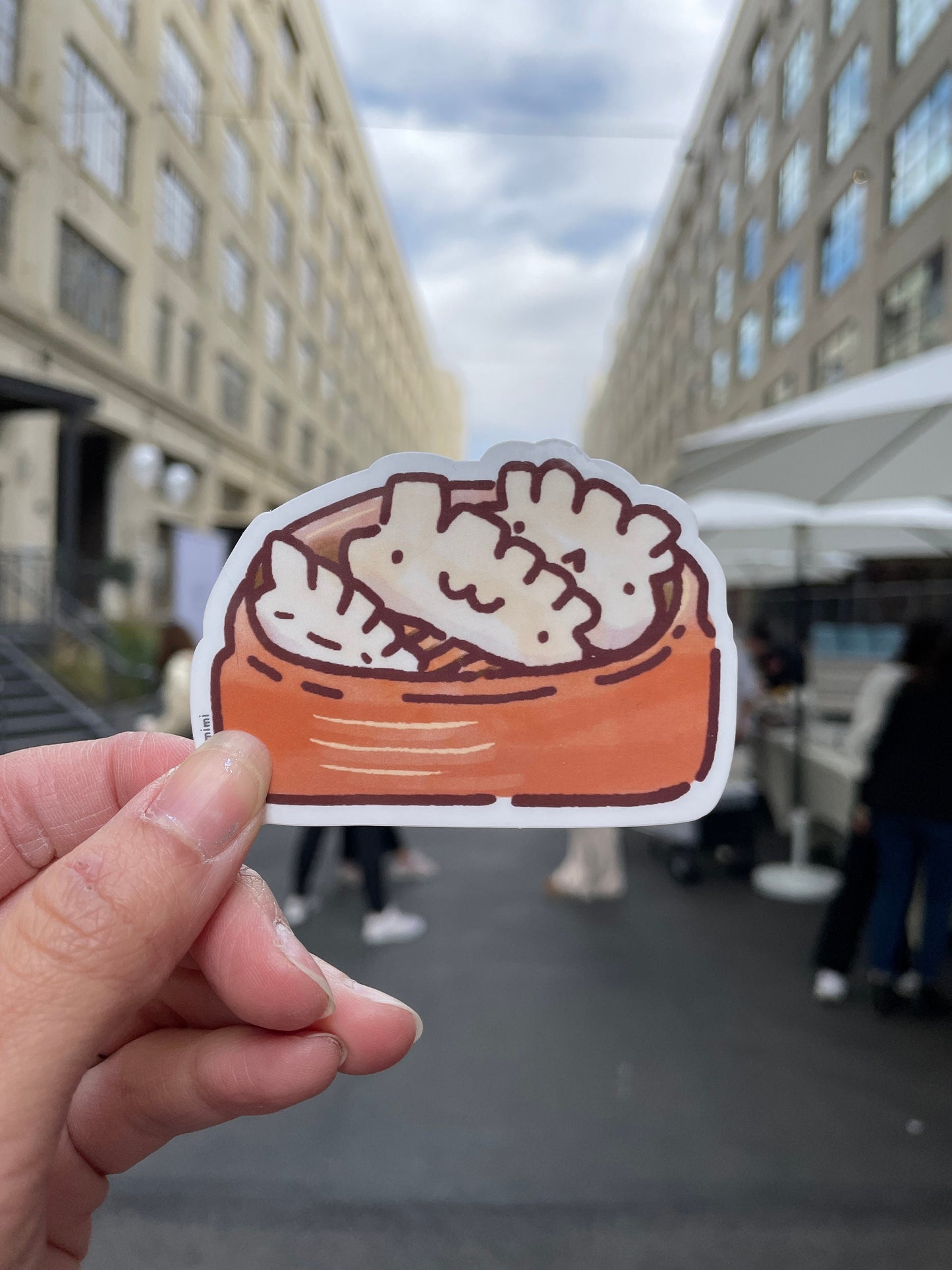 Steamed Dumpling Vinyl Sticker