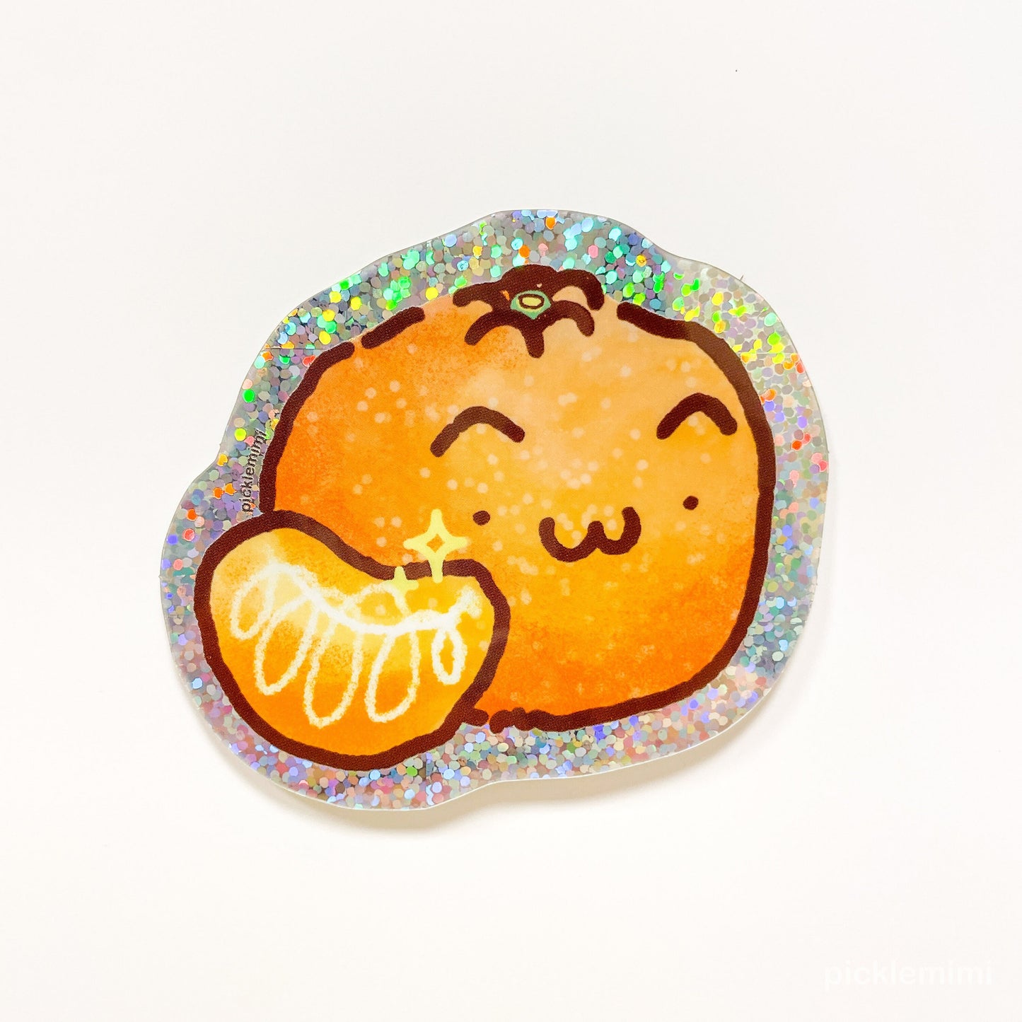 Mandarin Orange Vinyl Sticker