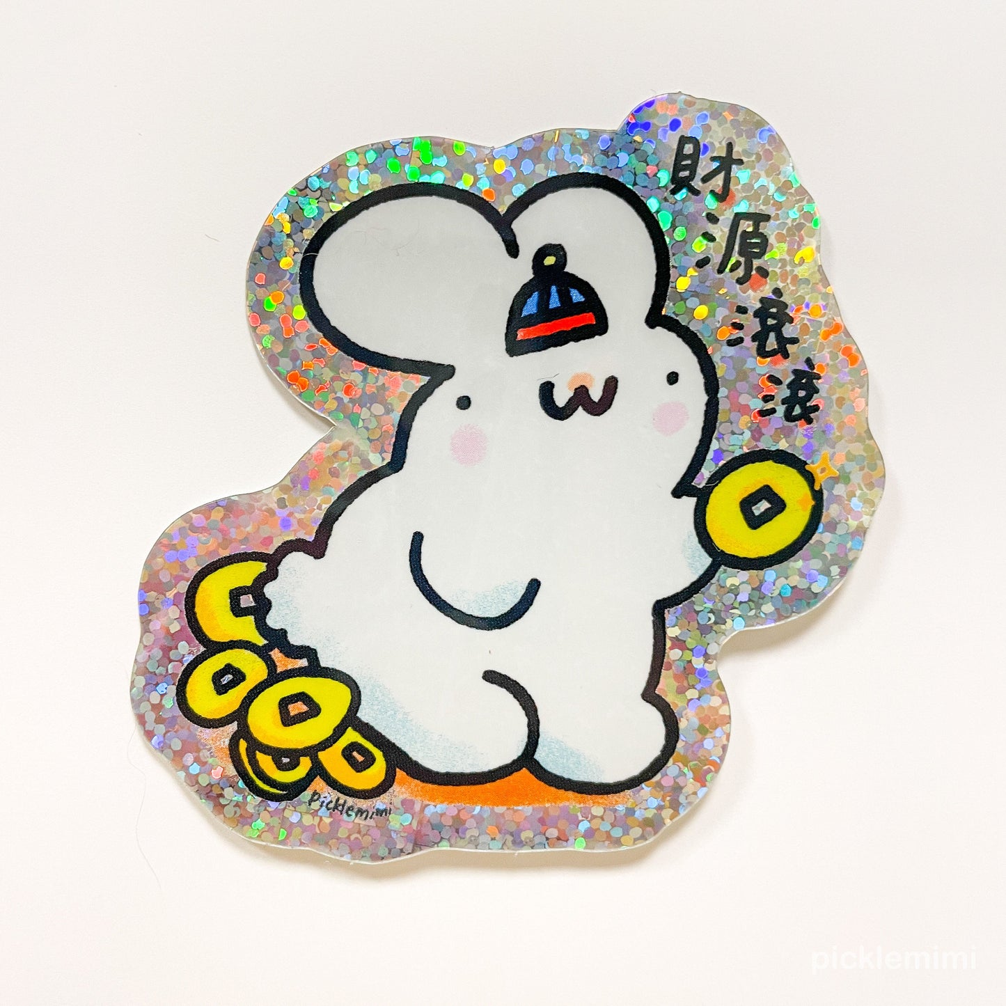 Money Bunny Zodiac Vinyl Sticker