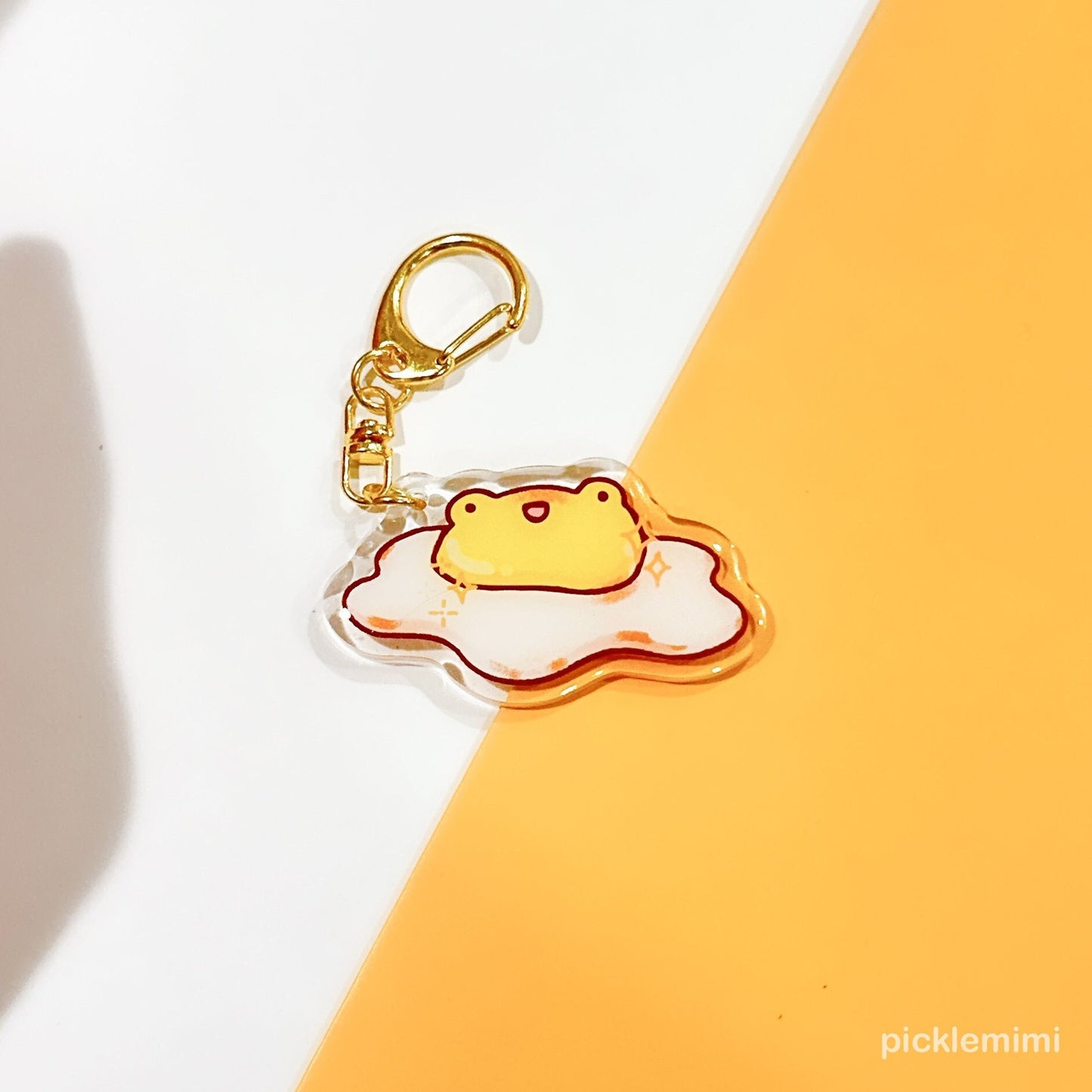 Egg Frog Keychain