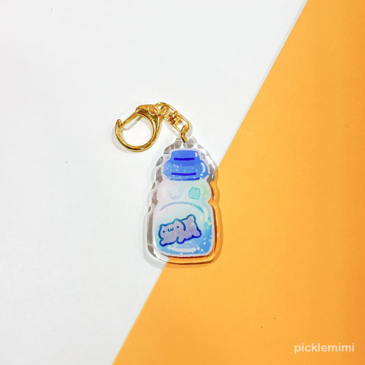 Ramune Soda Bottle Keychain