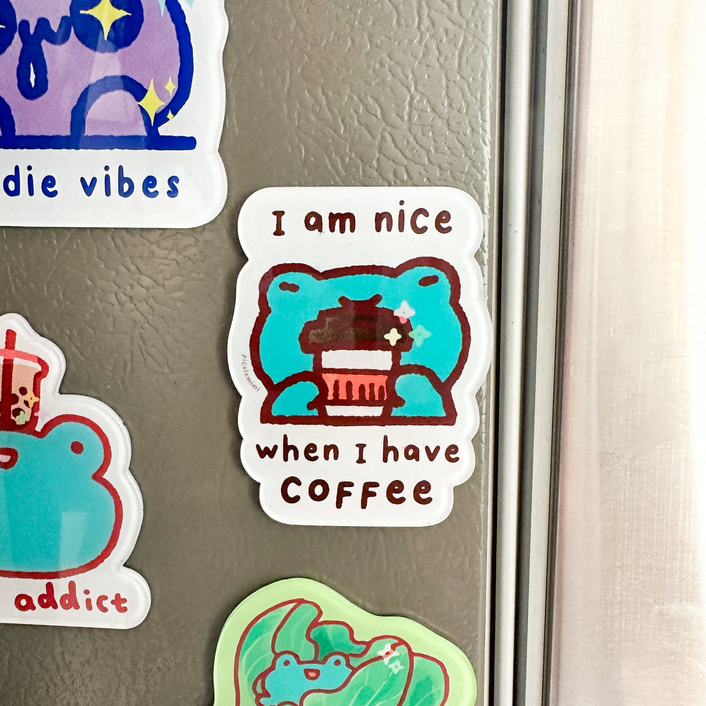 Coffee Frog Magnet
