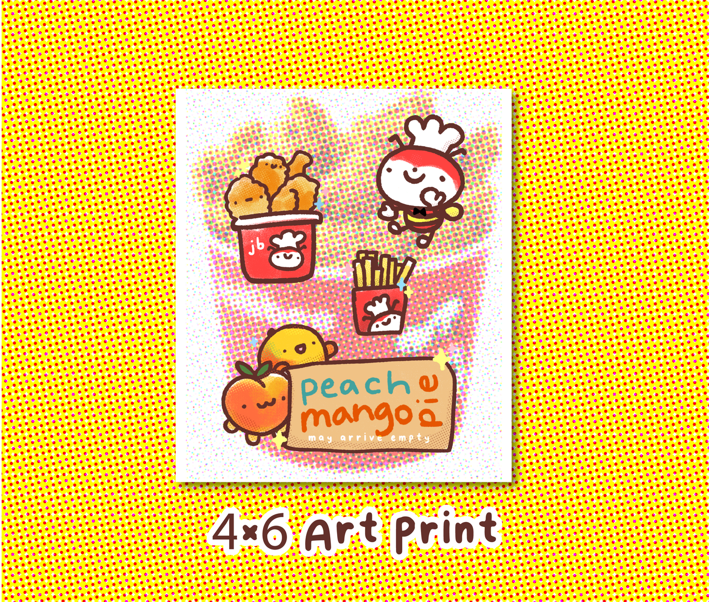 Jolibee Fast Food 4x6 Art Print