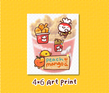 Jolibee Fast Food 4x6 Art Print