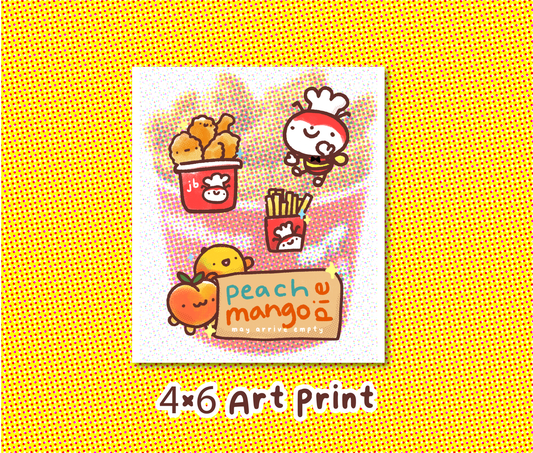 Jolibee Fast Food 4x6 Art Print