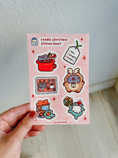 Christmas Foodie sticker sheet