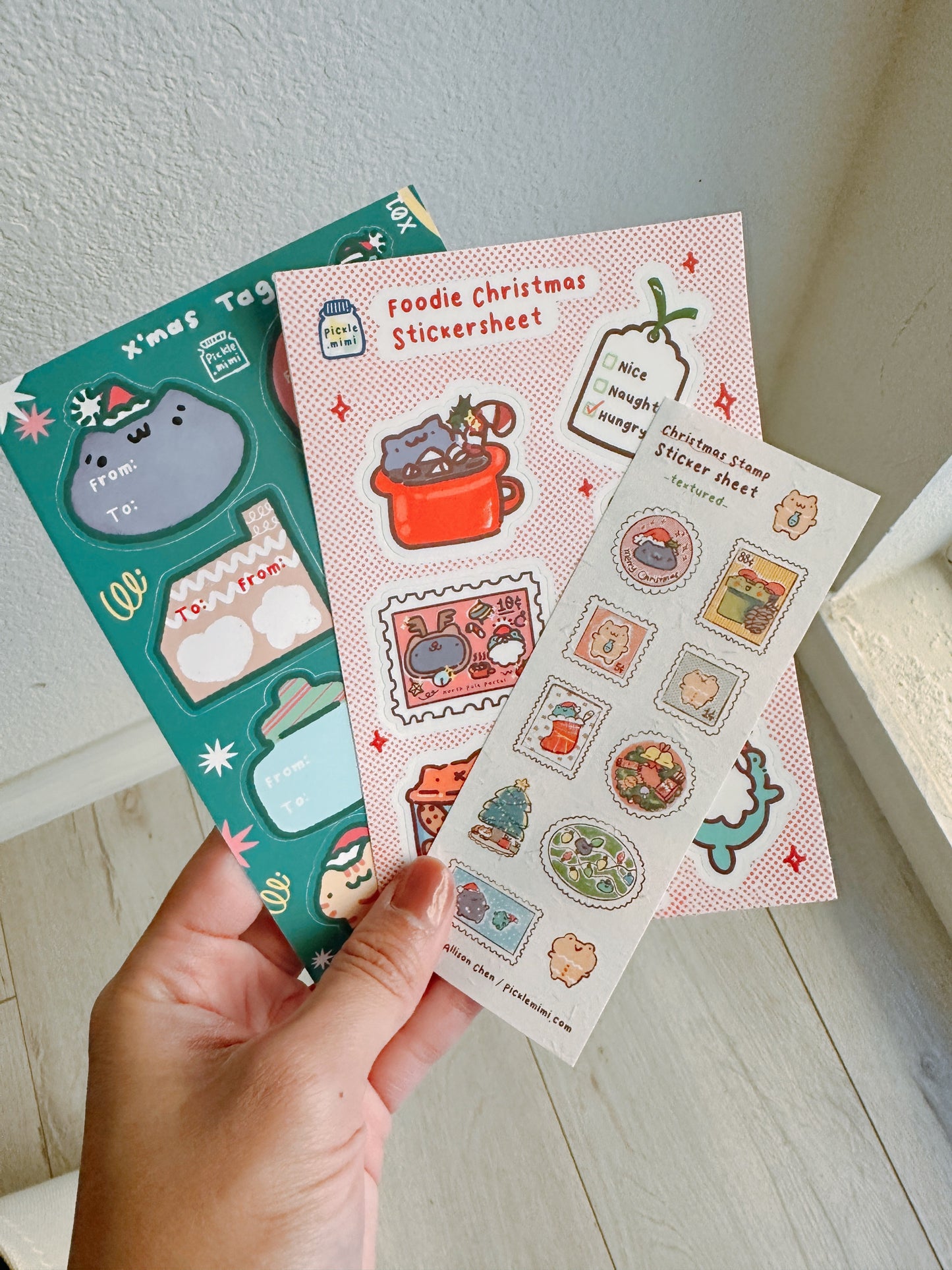 Foodie Christmas Sticker Sheet