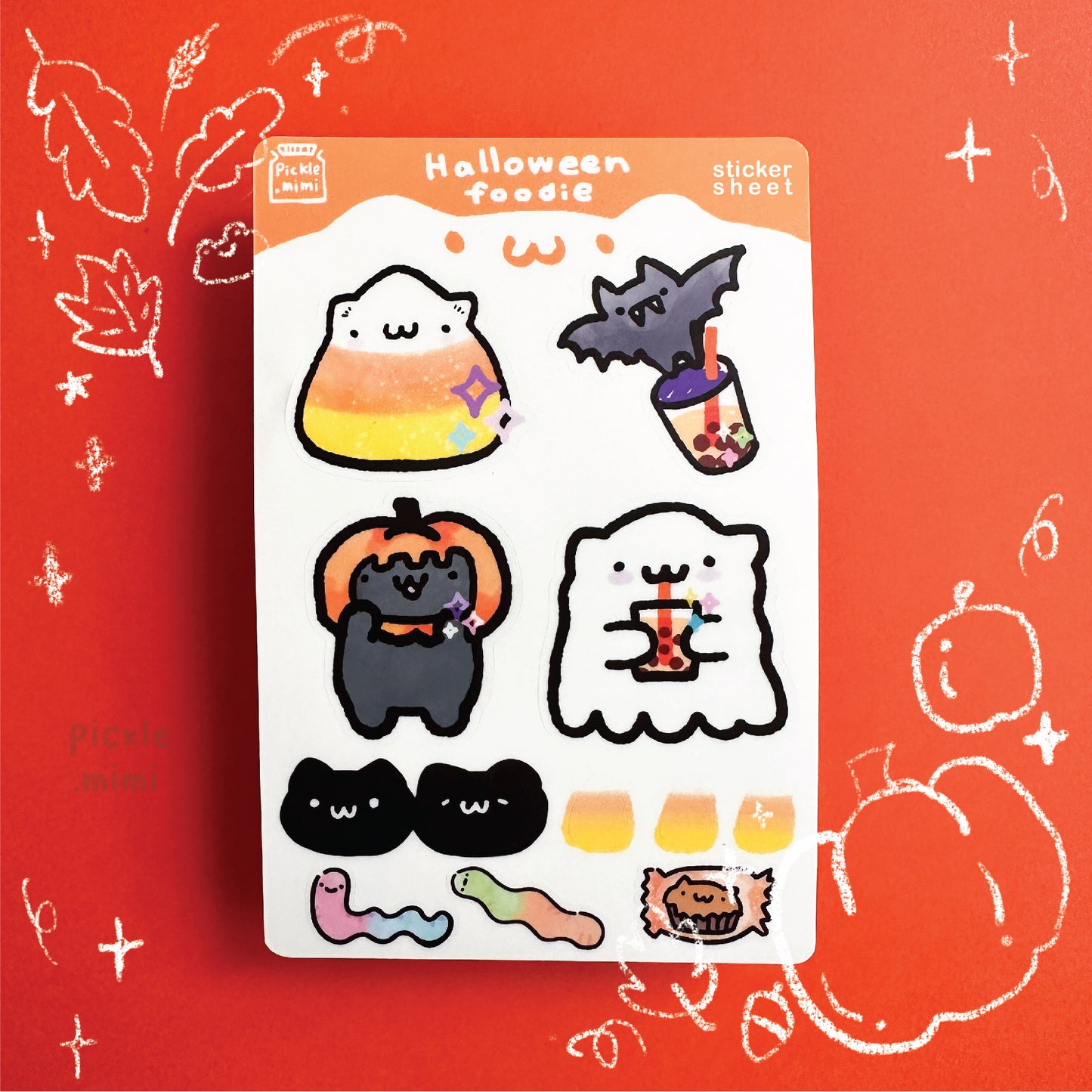 Halloween Foodie Sticker Sheet