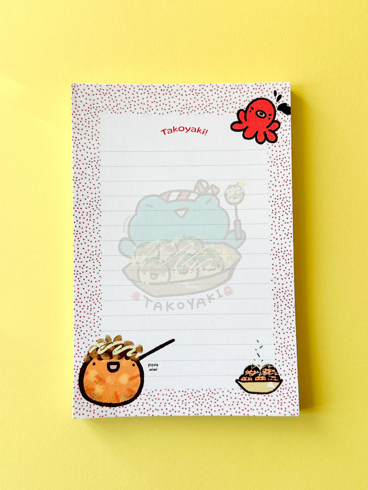 Takoyaki Squid Ball Notepad