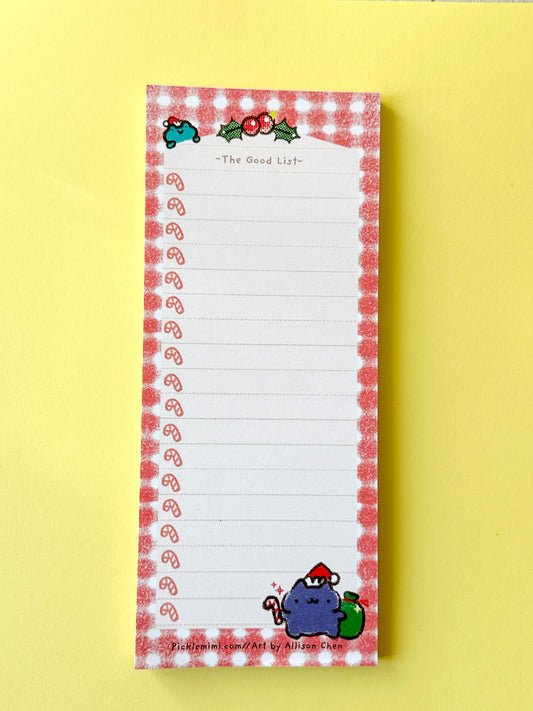 Christmas Shopping List Notepad