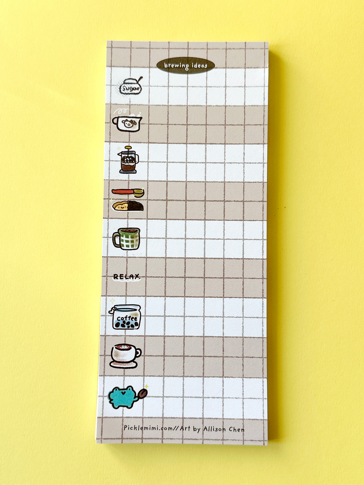 Coffee Frog Note Pad