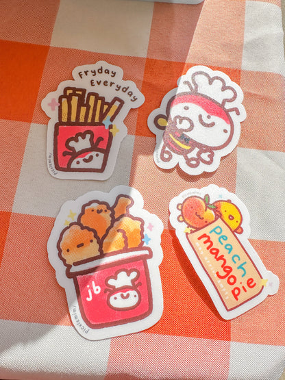 Jolibee Fast Food Vinyl Stickers