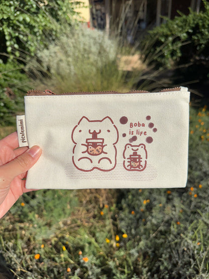 Boba is Life Cotton Pouch - Medium