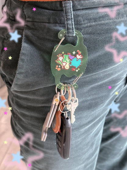 Bread Bakery Cat Carabiner Clips