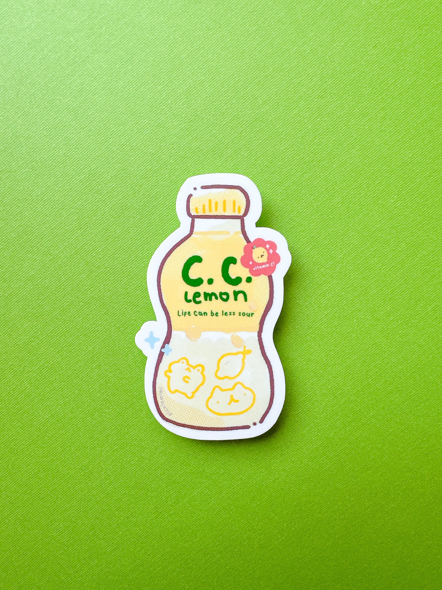 Japanese Lemon Drink Vinyl Sticker