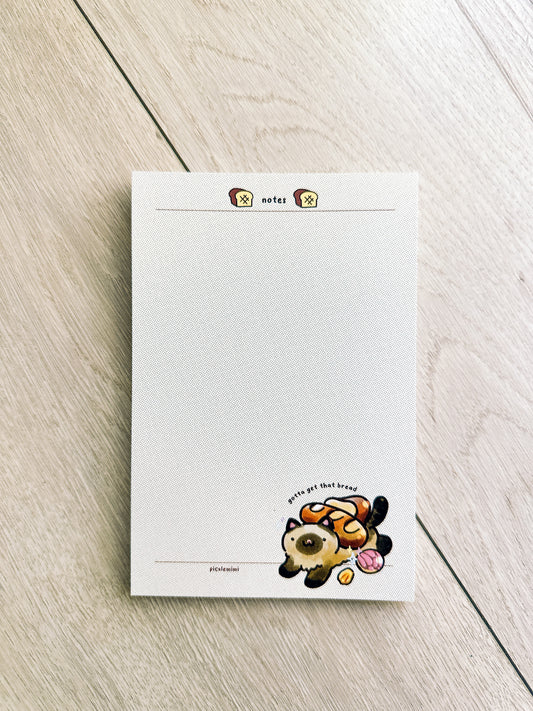 Gotta Get Bread Cat Notepad
