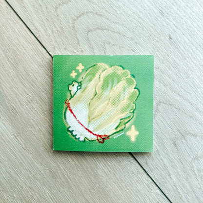 Napa Cabbage Frog Post-it Notes