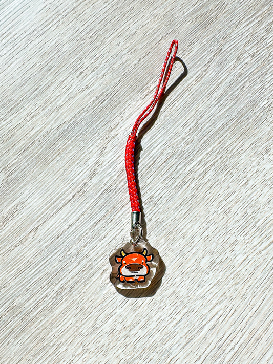 Zodiac Animal Mini Phone Charm - Year of the Ox