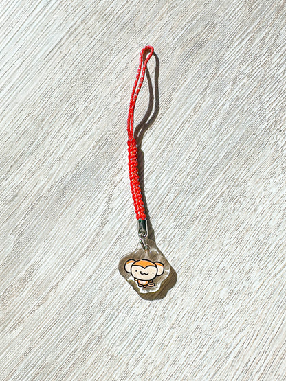 Zodiac Animal Mini Phone Charm - Year of the Monkey