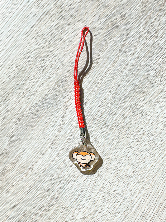 Zodiac Animal Mini Phone Charm - Year of the Monkey