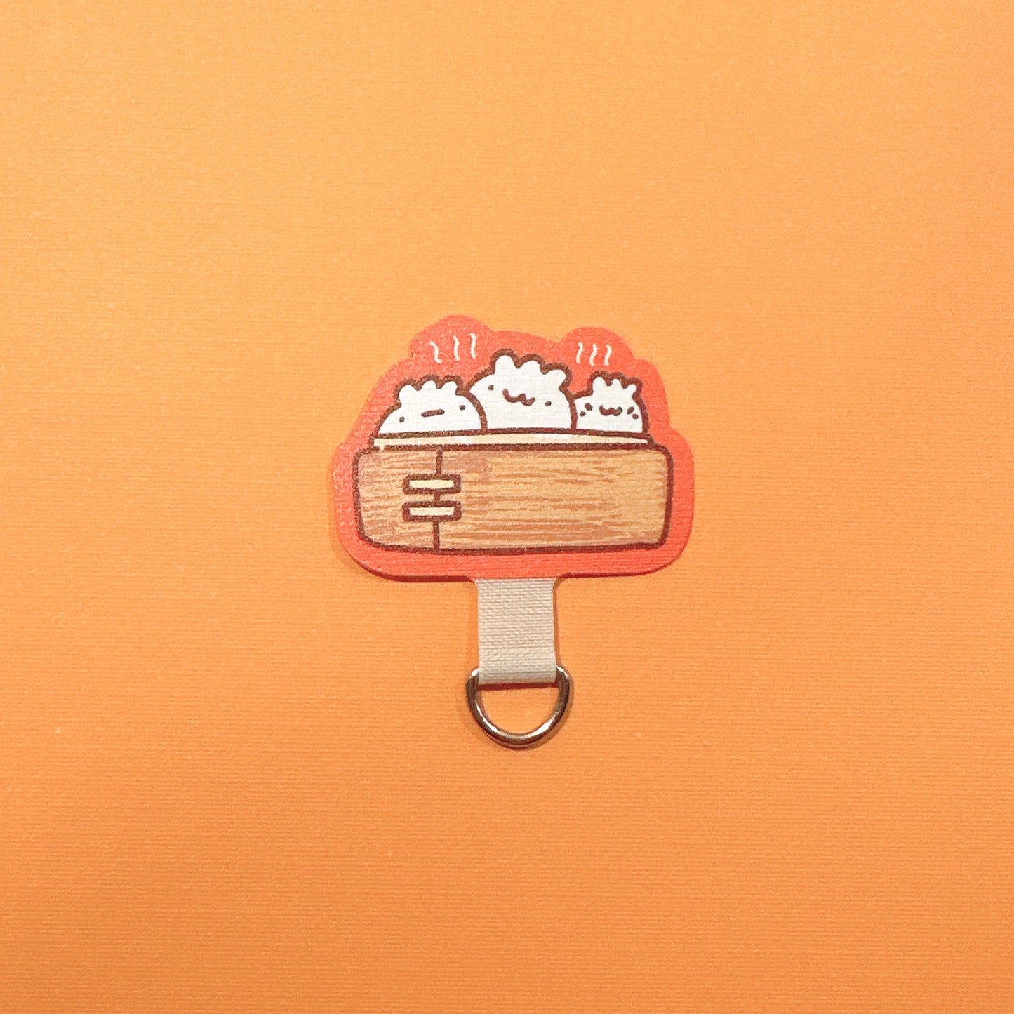 Steam Bao Bun Cell Phone Strap Attachment