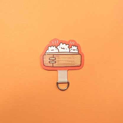 Steam Bao Bun Cell Phone Strap Attachment