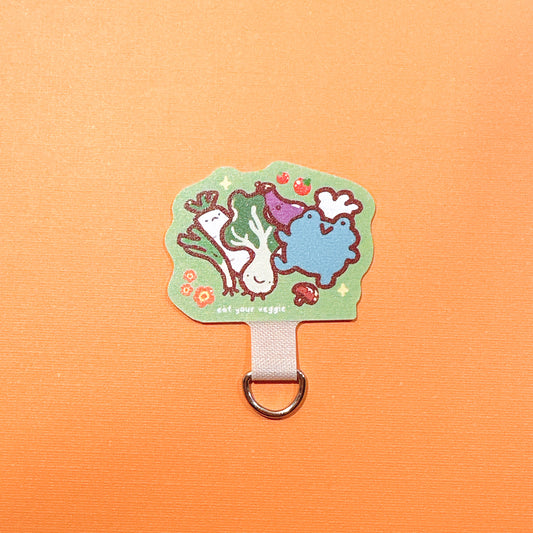 Veggie Frog Cell Phone Strap Attachment