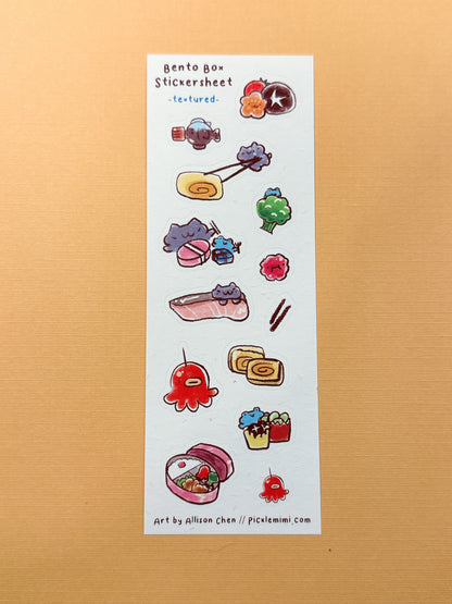 Bento Box Textured Stickersheet