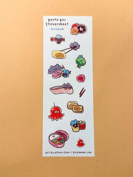 Bento Box Textured Stickersheet