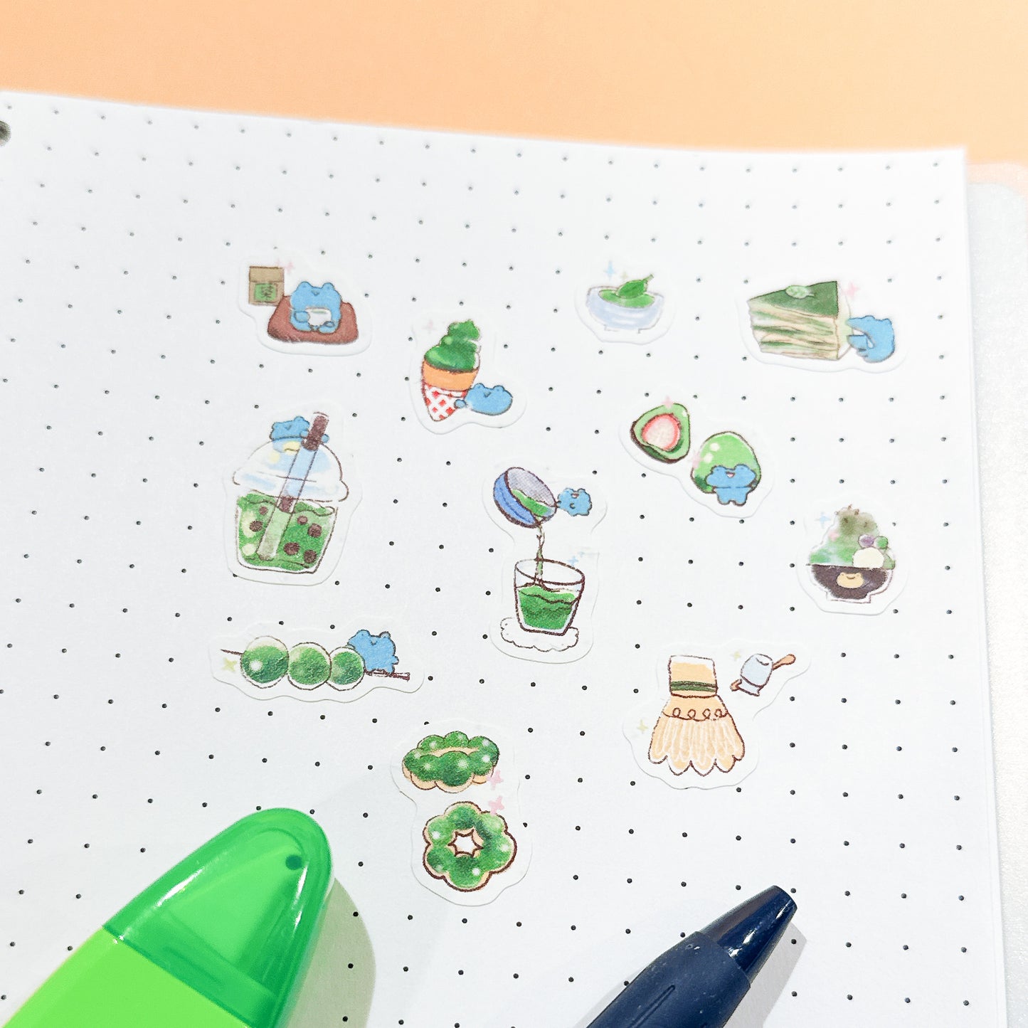 Matcha Textured Stickersheet