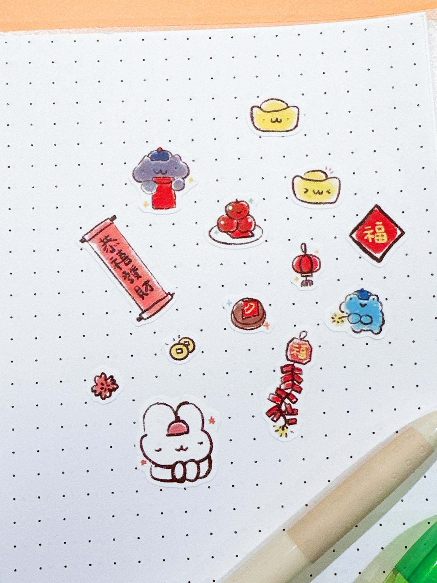 Lucky Time Textured Stickersheet